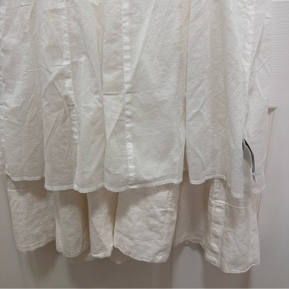 NWT GAP Linen-Blend Square-Neck White Maxi Dress Size Small - Picture 12 of 13